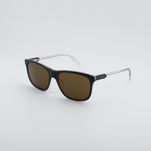 Gucci GG1819S 005 Sunglasses Black Square Frame, Brown Lenses main image 10